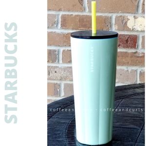 Starbucks Mint Green Stainless Steel Cold Cup Tumbler 24oz Venti NWT